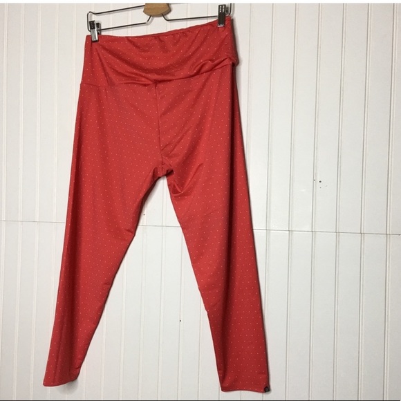 Free People Red and White Polka Dot Workout Leggings - Picture 7 of 8